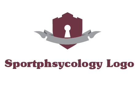 keyhole in shield logo