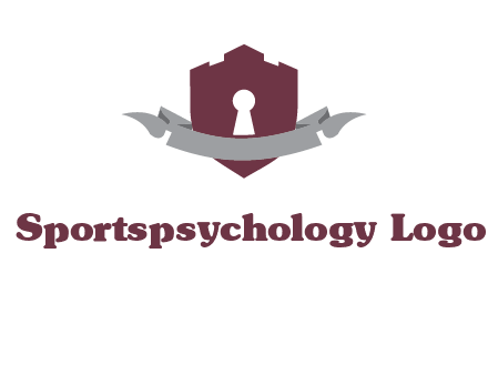 keyhole in shield logo