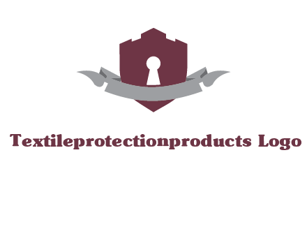 keyhole in shield logo