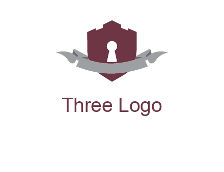 keyhole in shield logo