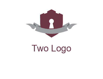 keyhole in shield logo