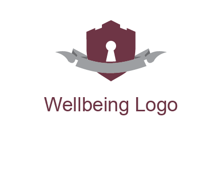 keyhole in shield logo