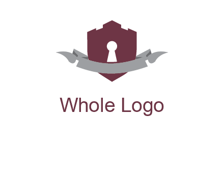 keyhole in shield logo
