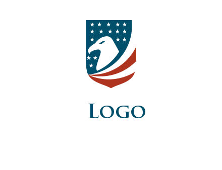 eagle in shield logo