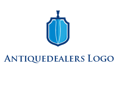 sword with shield logo