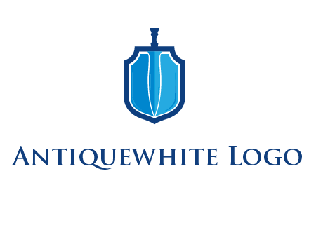 sword with shield logo