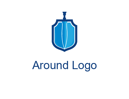 sword with shield logo