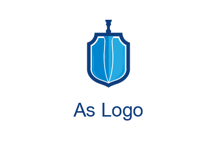 sword with shield logo