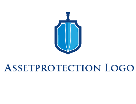 sword with shield logo