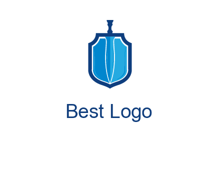 sword with shield logo