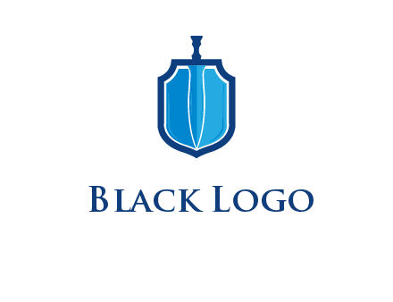 sword with shield logo