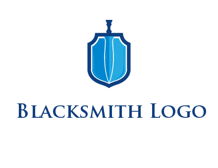 sword with shield logo
