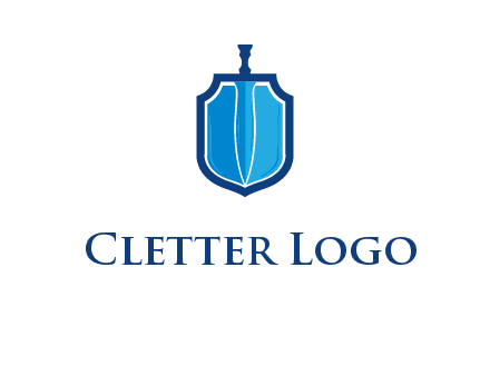 sword with shield logo