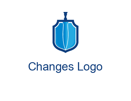 sword with shield logo