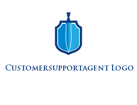 sword with shield logo