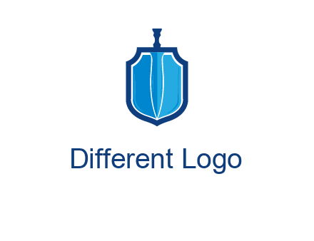sword with shield logo