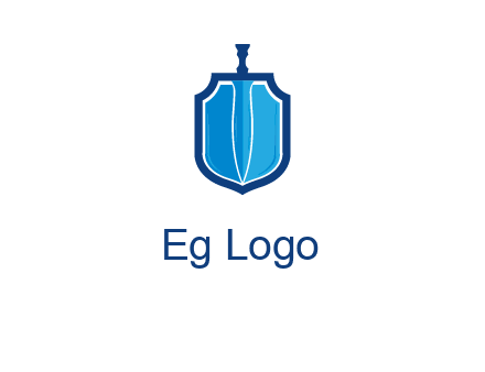 sword with shield logo