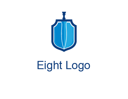 sword with shield logo