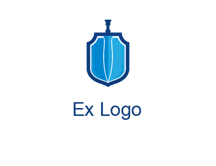 sword with shield logo