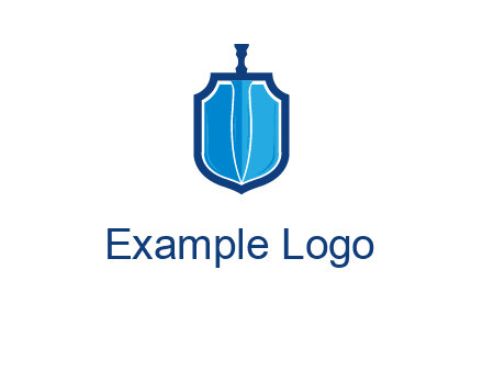 sword with shield logo
