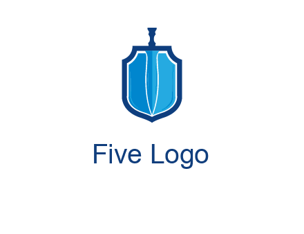 sword with shield logo