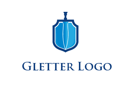 sword with shield logo
