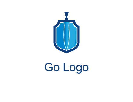sword with shield logo