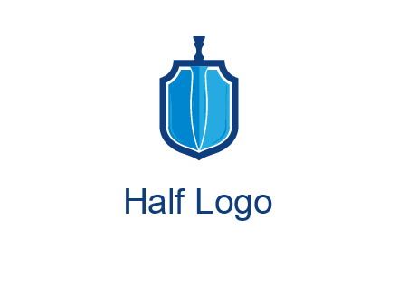 sword with shield logo