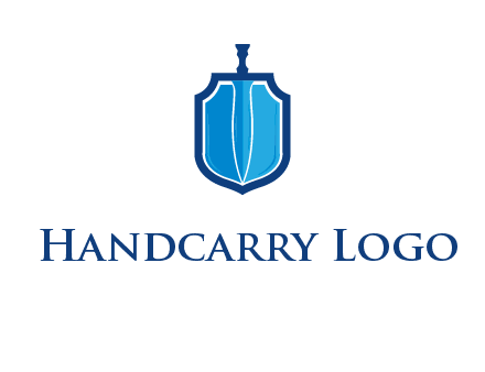 sword with shield logo