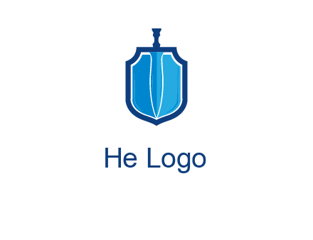 sword with shield logo