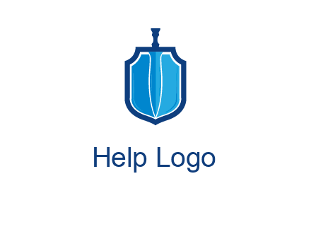 sword with shield logo