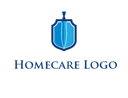 sword with shield logo