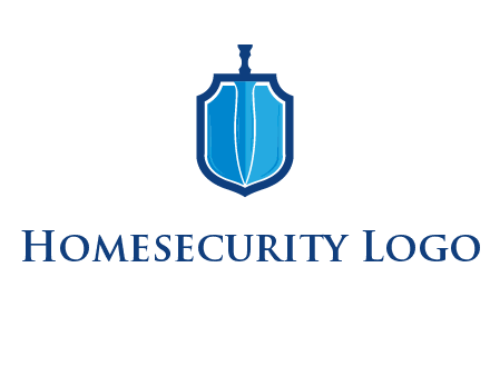 sword with shield logo