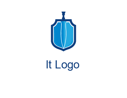 sword with shield logo