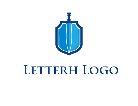 sword with shield logo