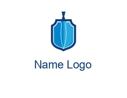 sword with shield logo