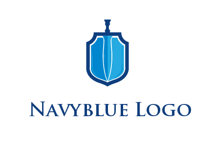 sword with shield logo