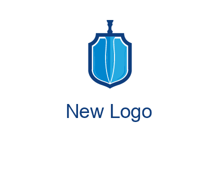 sword with shield logo