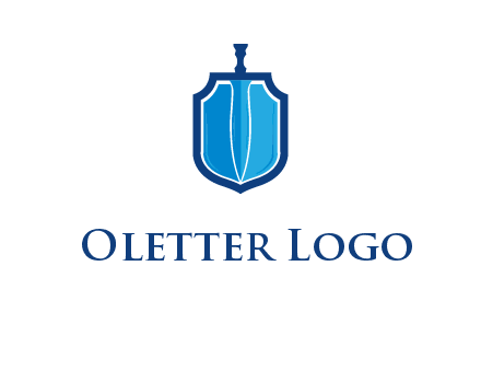sword with shield logo