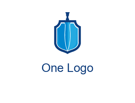 sword with shield logo