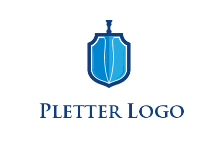 sword with shield logo