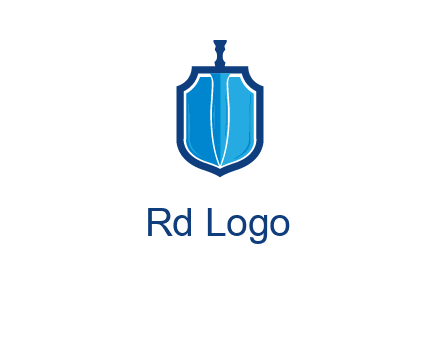sword with shield logo
