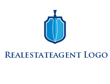 sword with shield logo
