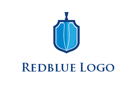 sword with shield logo