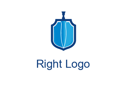 sword with shield logo
