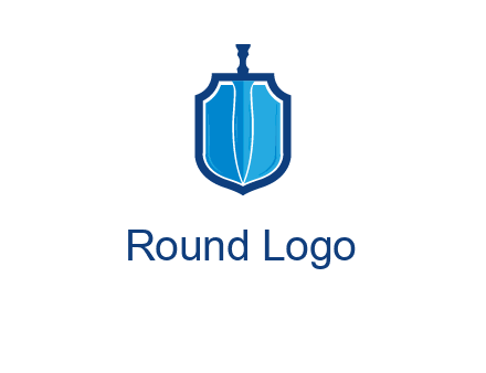 sword with shield logo