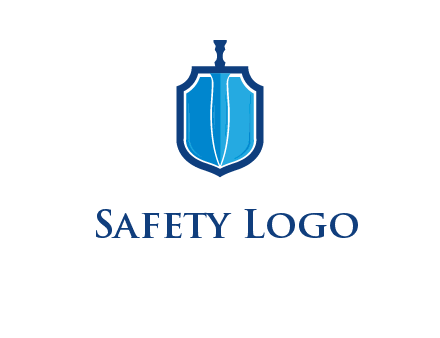 sword with shield logo