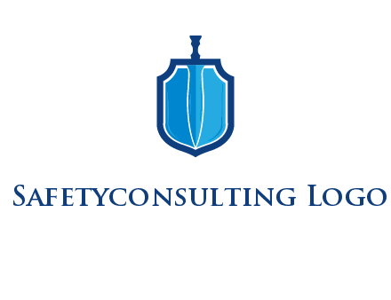 sword with shield logo