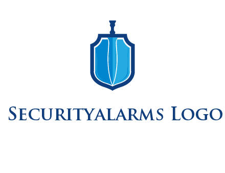 sword with shield logo