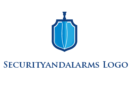 sword with shield logo